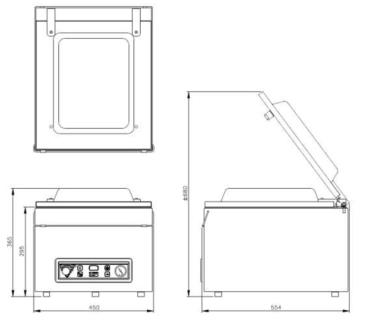 GA-102/S JUMBO 30 (25) Vakuum-Maschine (8m3/Std) Schweißbalken 350mm